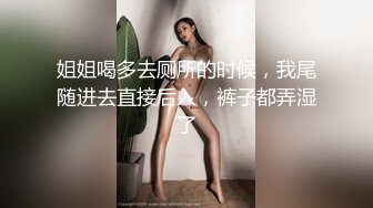 姐姐喝多去厕所的时候，我尾随进去直接后入，裤子都弄湿了