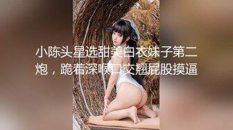 小陈头星选甜美白衣妹子第二炮，跪着深喉口交翘屁股摸逼