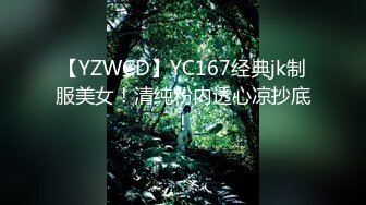 【YZWCD】YC167经典jk制服美女！清纯粉内透心凉抄底！